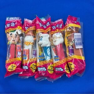 Lot of 5 Vintage Sealed Christmas Pez Dispensers